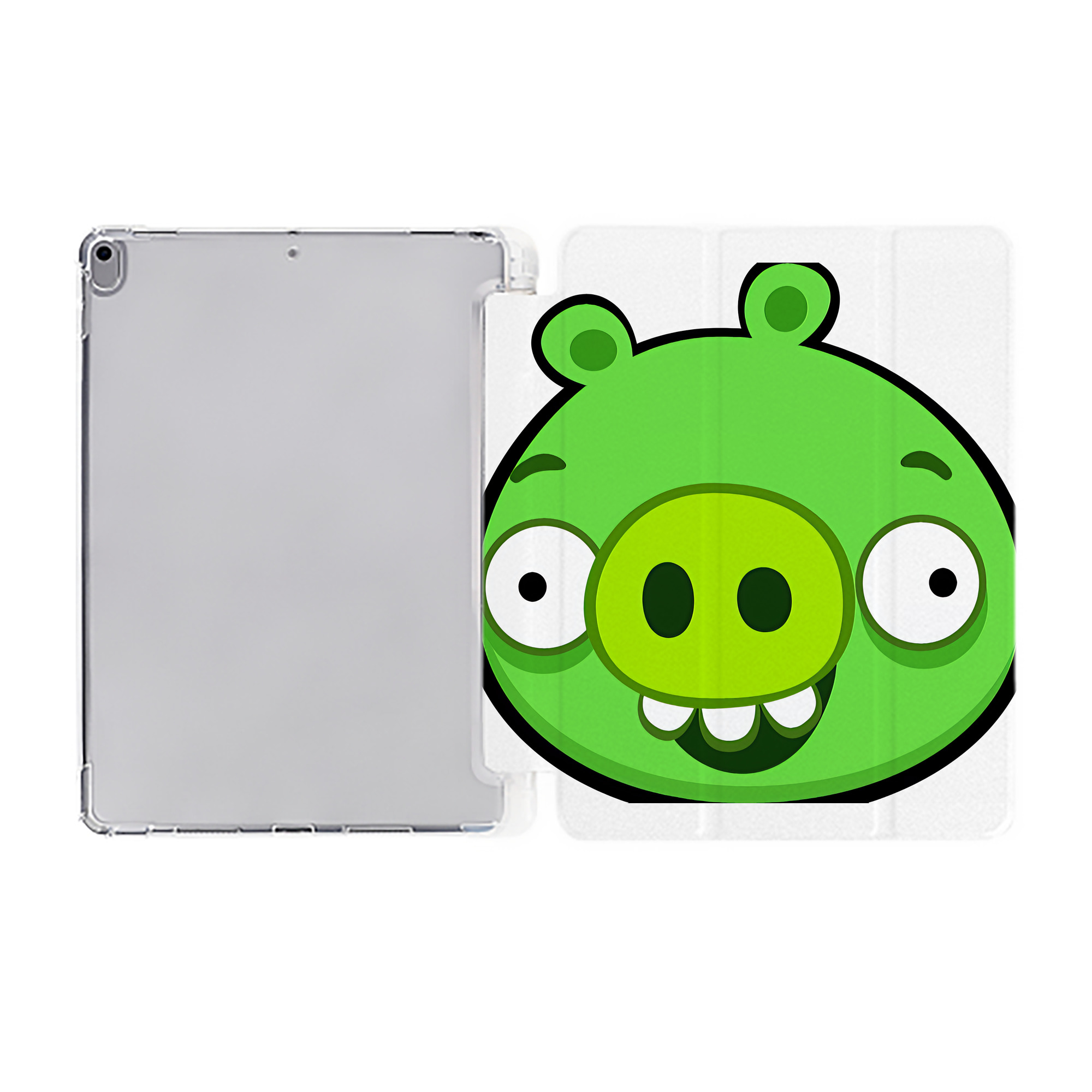 （画像用） Angry Birds アングリーバード IPad ケース ペン収納付き 三つ折りスタンド PUレザー×シリコン 対応機種9.5/10.5/10.9インチ